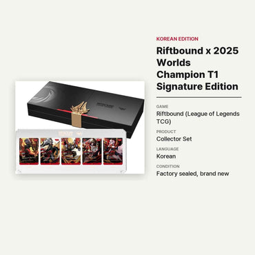 Riftbound x 2025 Worlds Champion T1 Signature Edition (Korean, Sealed)