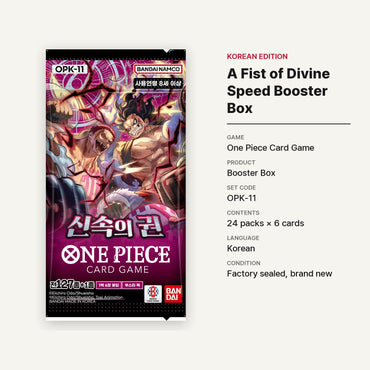 [OPK-11] One Piece TCG: A Fist of Divine Speed Booster Box (Korean) - specifications