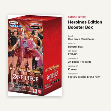 [EBK-03] One Piece TCG: Heroines Edition Booster Box (Korean) - specifications