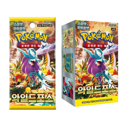 Pokémon TCG [Scarlet & Violet] Wild Force Booster Box (Korean, Sealed) - box and pack