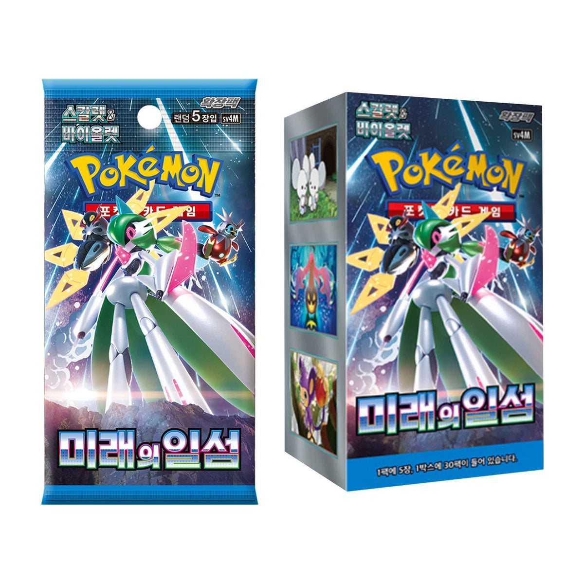 Pokémon TCG [Scarlet & Violet] Future Flash Booster Box (Korean, Sealed) - box and pack