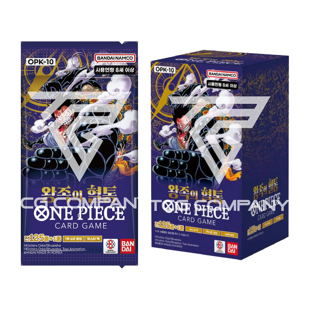[OPK-10] One Piece TCG: Royal Blood Booster Box (Korean) - box and pack